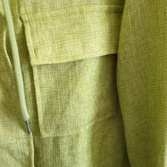 Avec Les Filles Hoodie Jacket Green/Yellow Knit Size XL - Picture 3 of 8